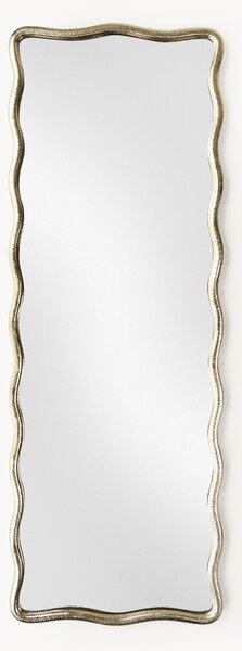 Specchio a figura intera con cornice ondulata in metallo Reggie