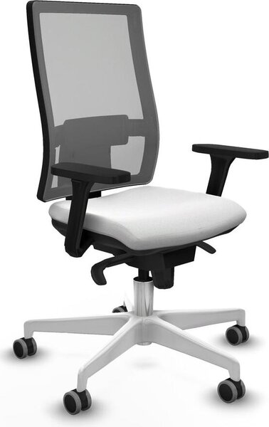 Sedia da ufficio Horna Piqueras y Crespo, modello 3D026G0, colore bianco