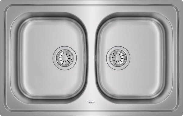 Lavello TEKA UNIVERSE 790 x 500 mm in acciaio inox satinato 115040007