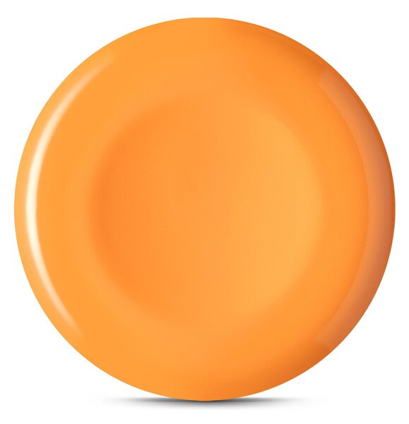 Piatti Frutta set pezzi 6 posti tavola in porcellana con decoro Sottosmalto Collezione Mitika lavabile in lavastoviglie Posillipo Arancio