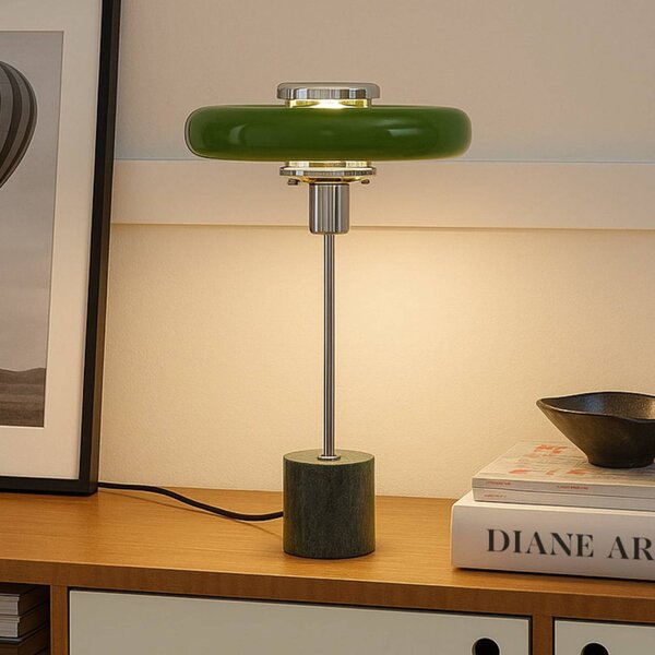 Lampada da tavolo Branford Lindby, Verde, Soggiorno / Sala da pranzo, Metallo, Vintage, Lampada da tavolo