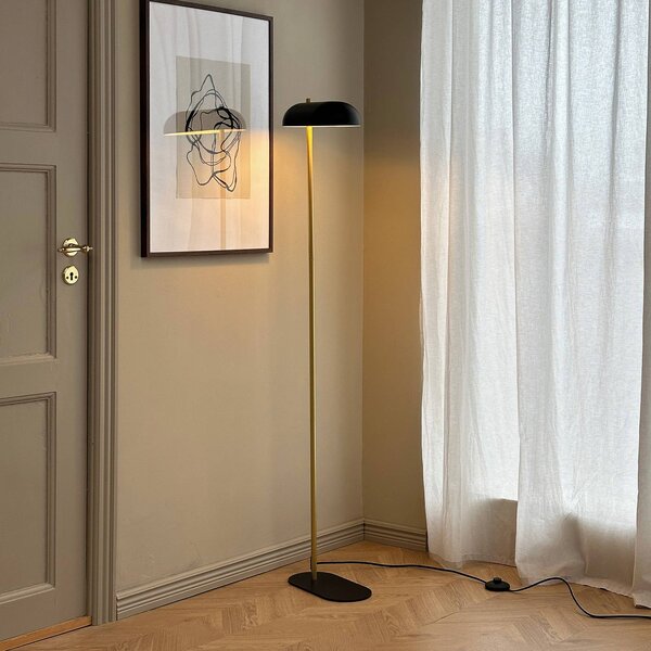 Dyberg Larsen Lampada da terra Arch, Nero, Soggiorno / Sala da pranzo, Metallo, Vintage, Lampada da terra