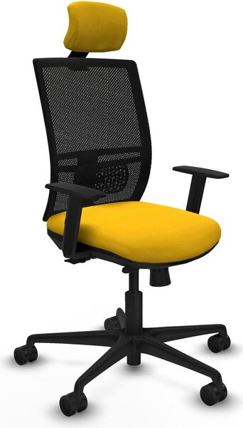 Sedia da ufficio Piqueras y Crespo 1D036N2 Giallo