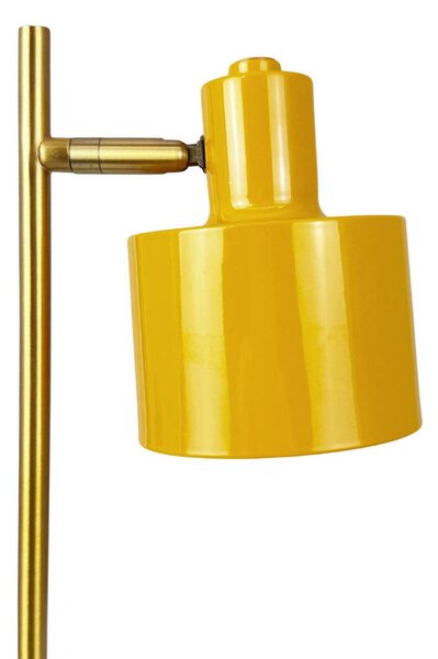 Dyberg Larsen Lampada da tavolo Ocean Mini, dimmerabile, Giallo / Arancione, Soggiorno / Sala da pranzo, Metallo, Scandinavo, Lampada da tavolo