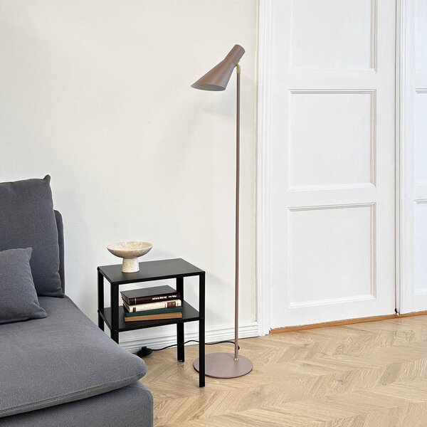 Dyberg Larsen Lampada da terra DL12, Crema / Ambra, Soggiorno / Sala da pranzo, Metallo, Scandinavo, Lampada da terra