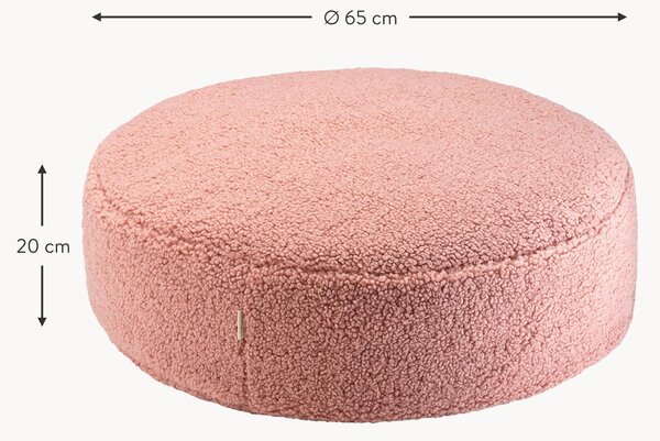 Pouf per bambini in teddy Sugar Ø 65 cm