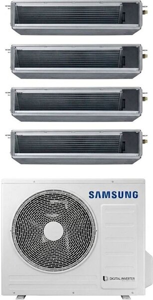Samsung Climatizzatore Canalizzato Quadri Split 9000+9000+9000+12000 btu Condizionatore con Pompa di Calore Classe A++/A+ (Unit Interna + Unit Es