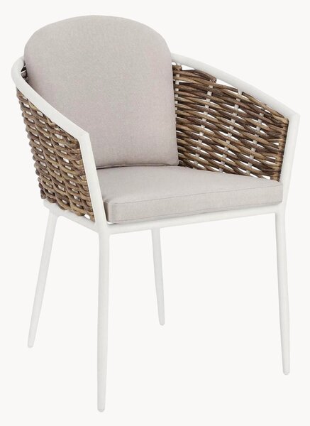 Set di 4 sedie da giardino impilabili con braccioli Maribela