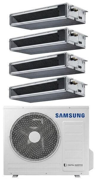 Samsung Climatizzatore Canalizzato Quadri Split 9000+9000+9000+12000 btu Condizionatore con Pompa di Calore Classe A++/A+ (Unit Interna + Unit Es