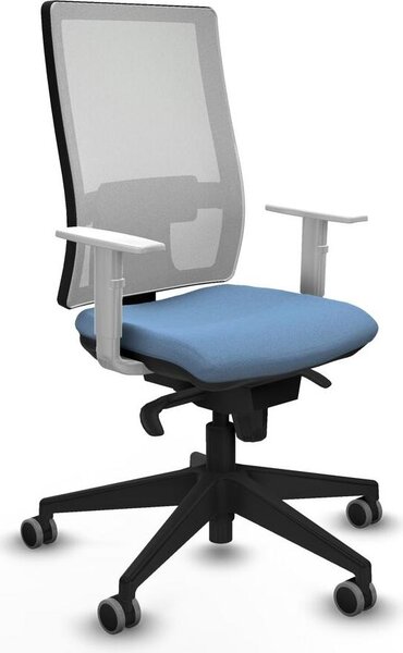 Sedia da ufficio Piqueras y Crespo, modello 4B066G0, colore blu cielo
