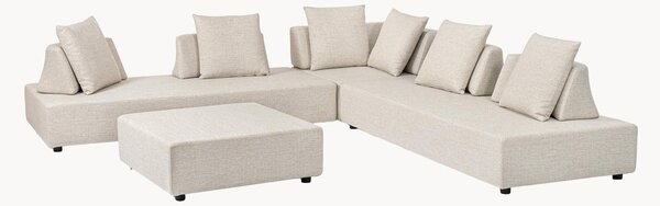 Set salotto da giardino con cuscini Piper, set da 4