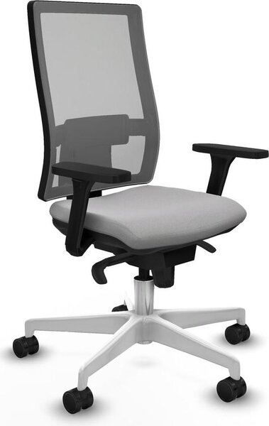 Sedia da ufficio Horna Piqueras y Crespo, modello 3D026N0, colore grigio chiaro