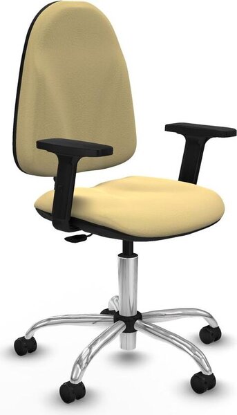 Sedia da ufficio Piqueras y Crespo, modello B2D05RF, colore crema