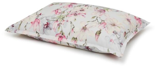 Copripiumino Con Federe In Percalle Elegant Flowers Matrimoniale - 255X255 + 2 Federe50X80 Emporium Floreale Grigio Caleffi