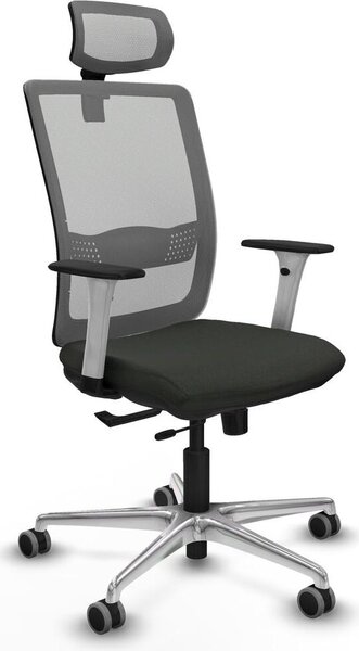 Sedia da ufficio Piqueras y Crespo, modello 1B086G2, colore nero