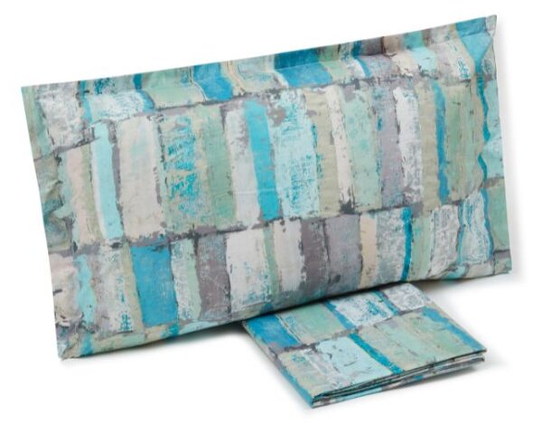 Copripiumino Con Federe In Percalle Mood Matrimoniale - 255X255 + 2 Federe50X80 Emporium Moderno Nuvola Caleffi