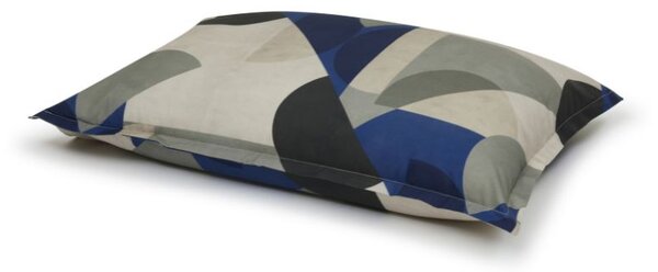 Completo Lenzuola In Percalle Forme Matrimoniale - 250X290 175X205 + 2 Federe 50X80 Emporium Geometrico Blu Caleffi
