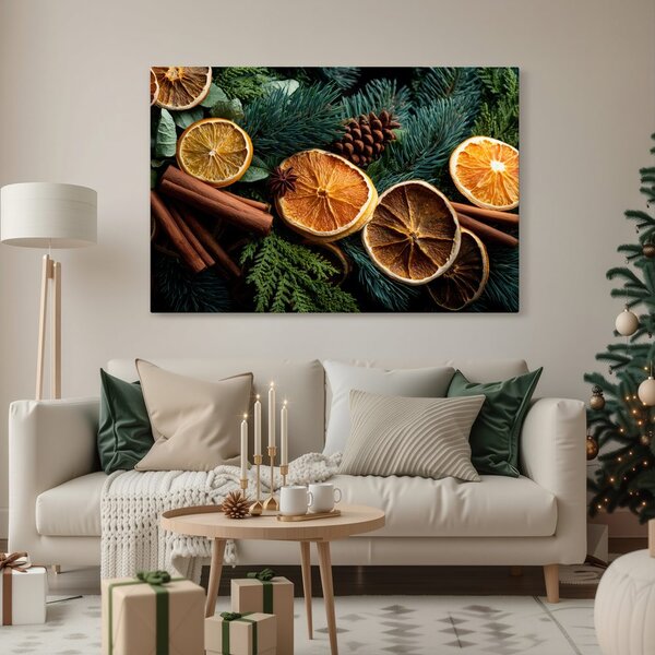 Quadro su tela – Profumo natalizio del bosco