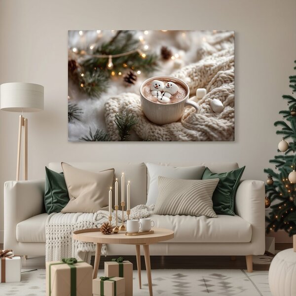 Quadro su tela – Relax natalizio con cacao