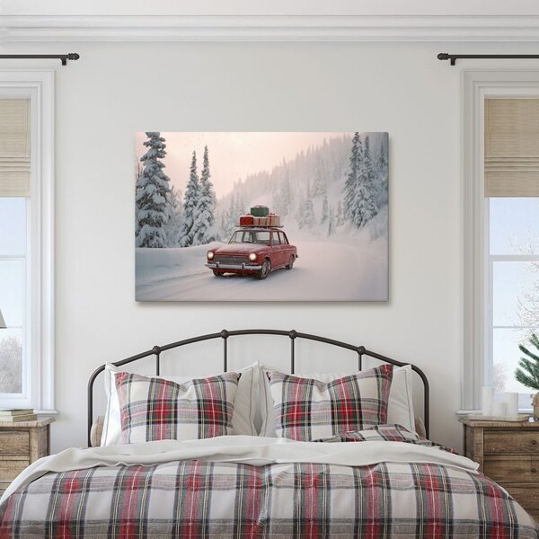 Quadro su tela – Auto dei desideri natalizi
