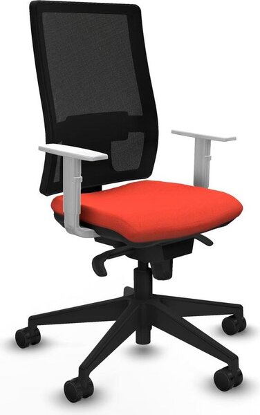 Sedia da ufficio Horna Piqueras y Crespo, modello 4B066N0, colore arancione scuro