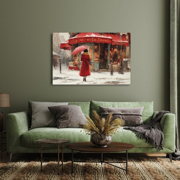 Quadro su tela – Passeggiata natalizia in città