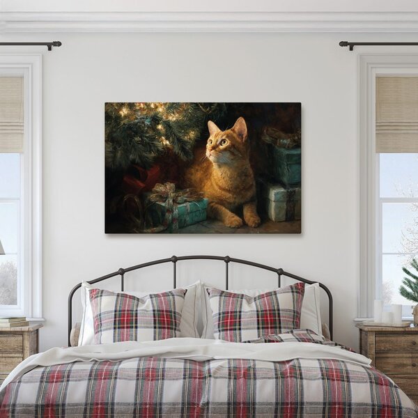 Quadro su tela – Gatti natalizi in relax