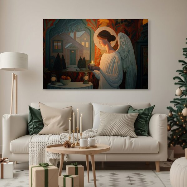 Quadro su tela – Angioletto di Natale