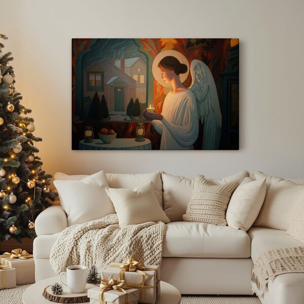 Quadro su tela – Angioletto di Natale