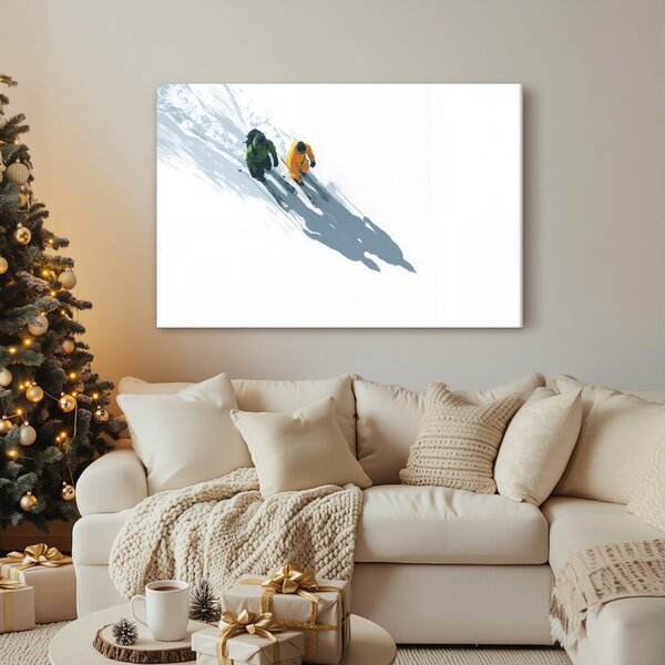 Quadro su tela – Sci alpino innevato