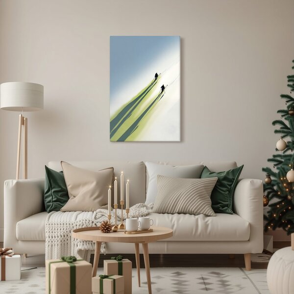 Quadro su tela – Orme invernali sulla neve