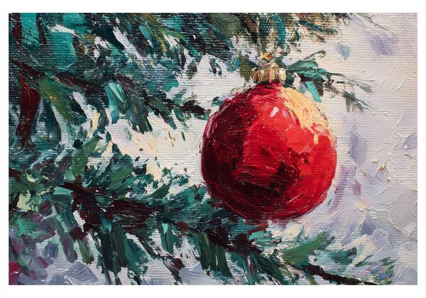 Quadro su tela – Decorazione festiva sull'albero
