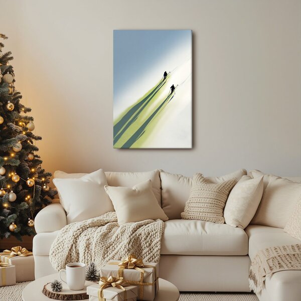 Quadro su tela – Orme invernali sulla neve