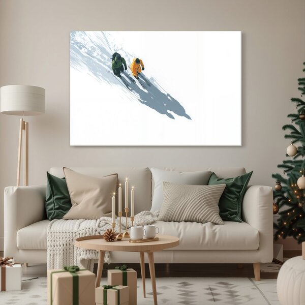 Quadro su tela – Sci alpino innevato