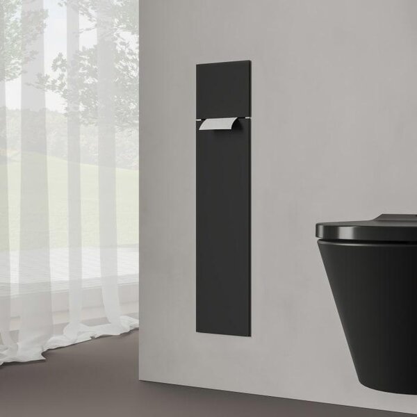 Kronenbach, modulo WC a incasso, 73 cm, con pannello frontale in vetro, apertura a sinistra