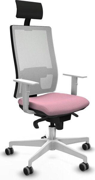 Sedia da ufficio Horna Piqueras y Crespo, modello 4B026G1, colore rosa