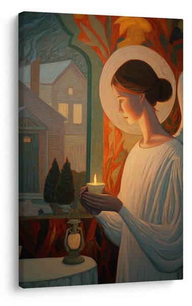 Quadro su tela – Luce angelica festiva