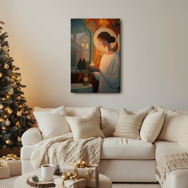 Quadro su tela – Luce angelica festiva