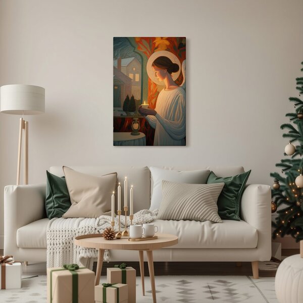 Quadro su tela – Luce angelica festiva