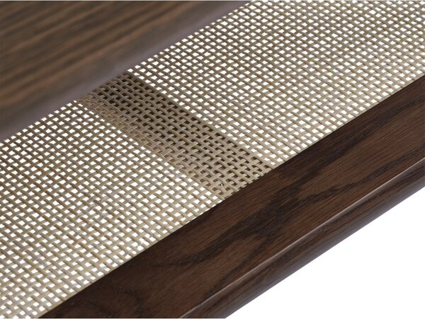 Tavolino marrone con piano in rovere 60x120 cm Barrali - Unique Furniture