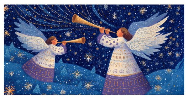 Quadro su tela – Melodia angelica festiva