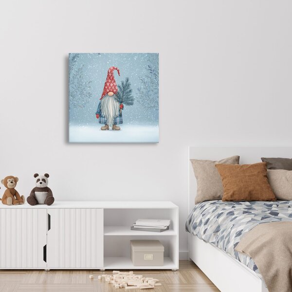 Quadro su tela Natalizio – Atmosfera festiva con folletto