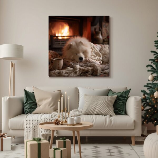 Quadro su tela Natalizio – Accogliente atmosfera invernale