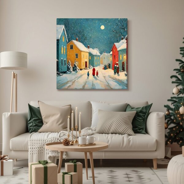 Quadro su tela – Tranquilla notte di natale