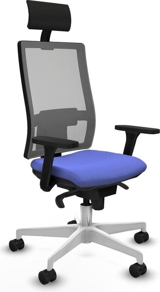 Sedia da ufficio Horna Piqueras y Crespo, modello 3D026N1, colore azzurro chiaro