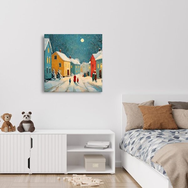 Quadro su tela – Tranquilla notte di natale