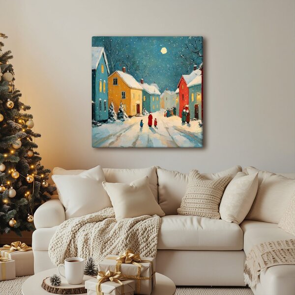 Quadro su tela – Tranquilla notte di natale