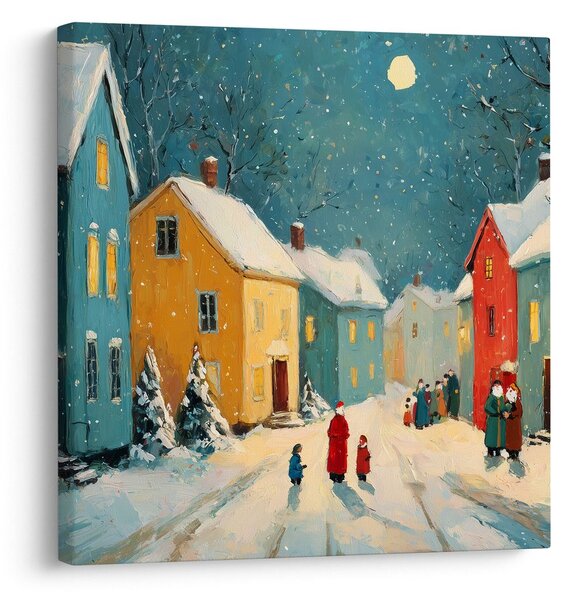 Quadro su tela – Tranquilla notte di natale