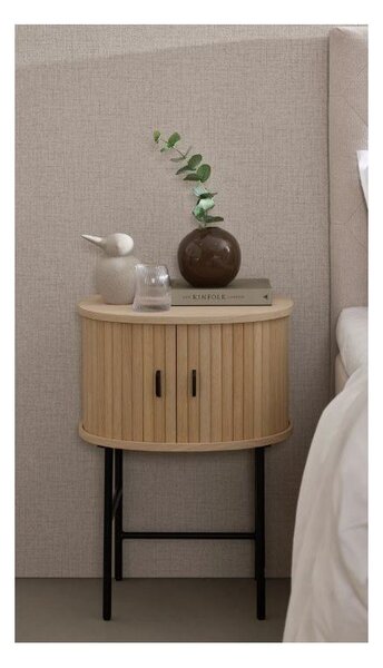 Comodino di colore naturale Nola – Unique Furniture