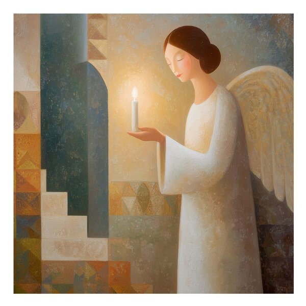 Quadro su tela Natalizio – Magica luce angelica
